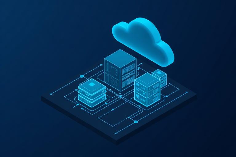 Technické schéma cloudové infrastruktury